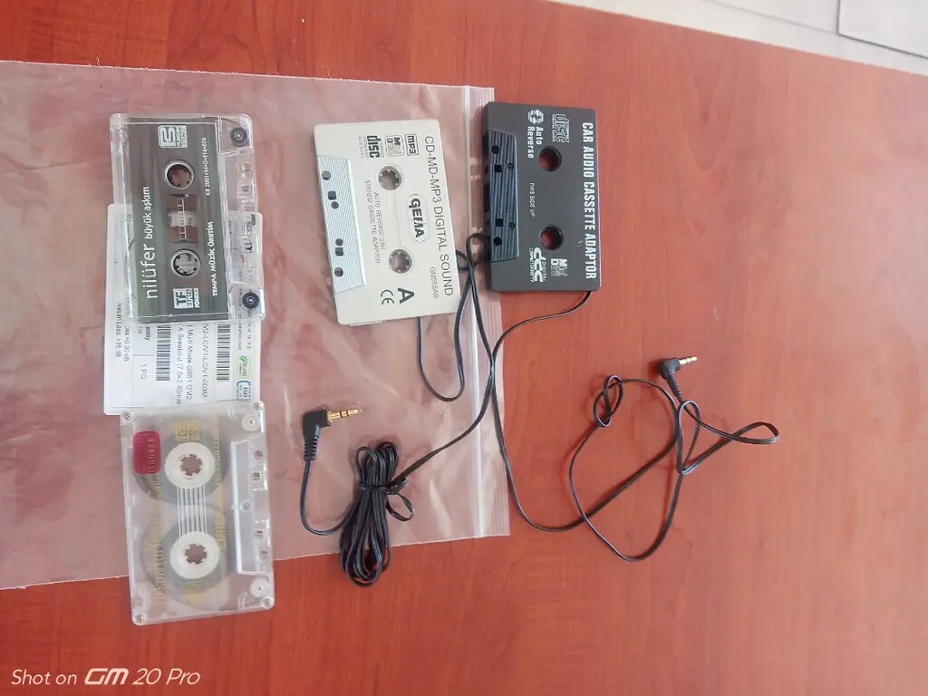 Kaset çalar okuyucu 2 adet kaset hediyeli oto kaset çaları sese cevir