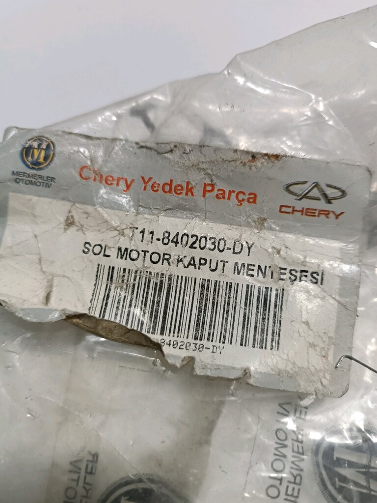 Chery tiggo ön kaput sol menteşe orijinal çıkma parça - 3
