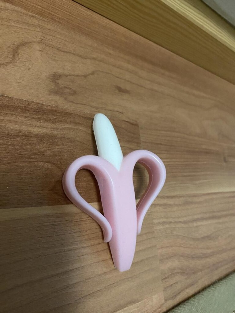 pembe muz şeklinde diş kaşıyıcı - 2