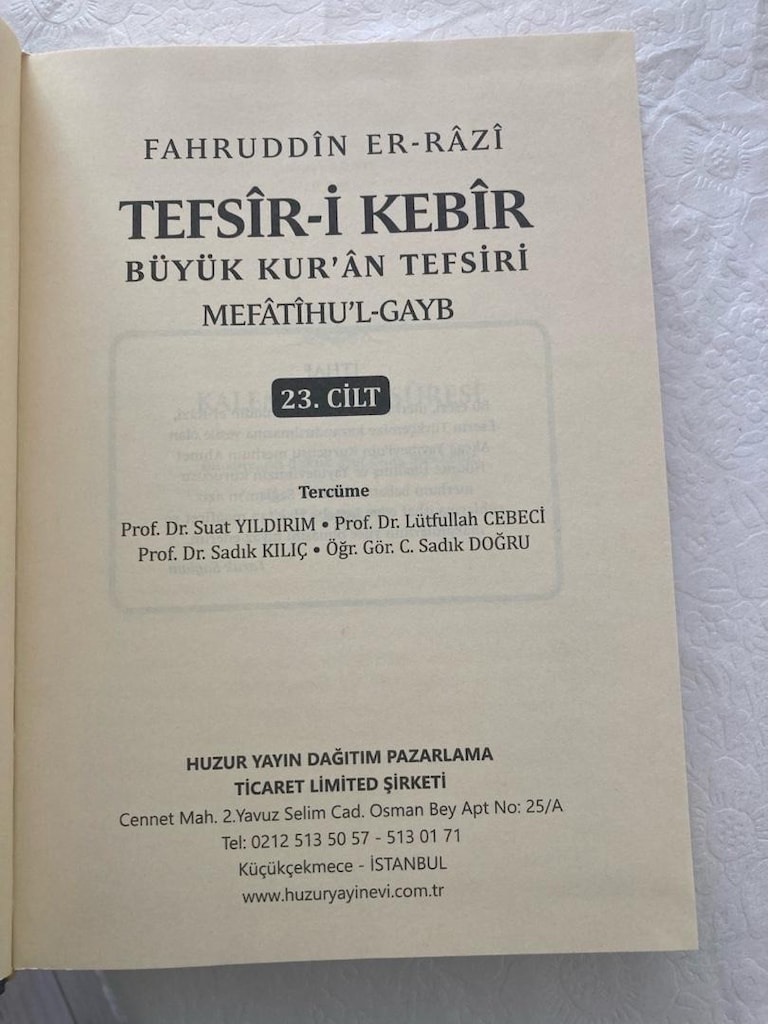 Tefsiri kebir 23 cilt takım - 3