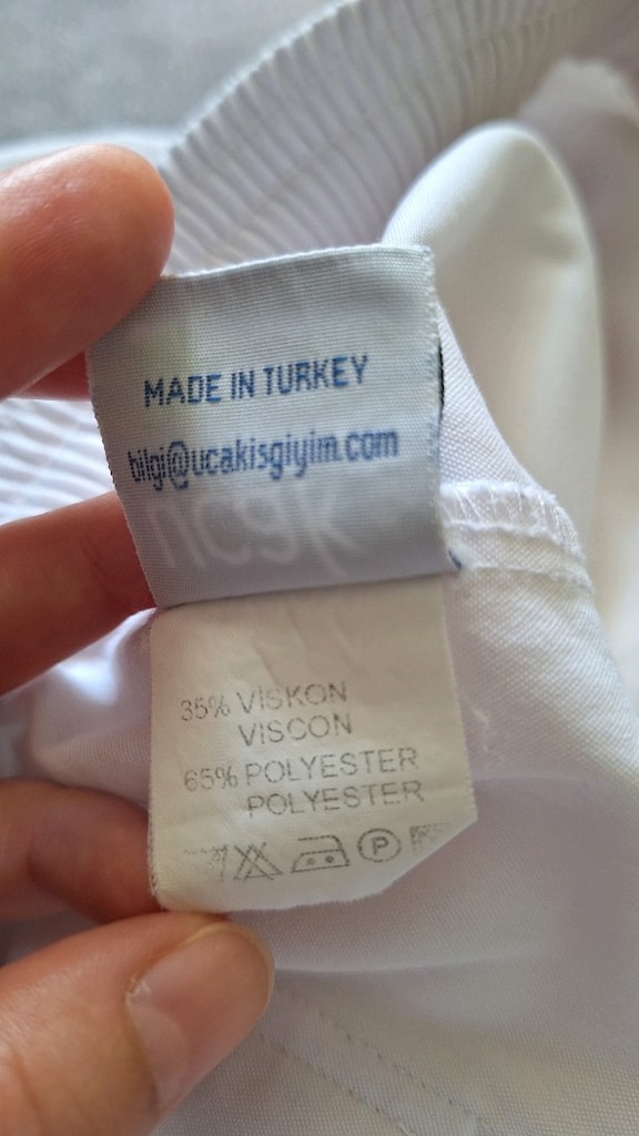 Beyaz Rahat ve Şık Sağlık Ekip Pantolonu - 4