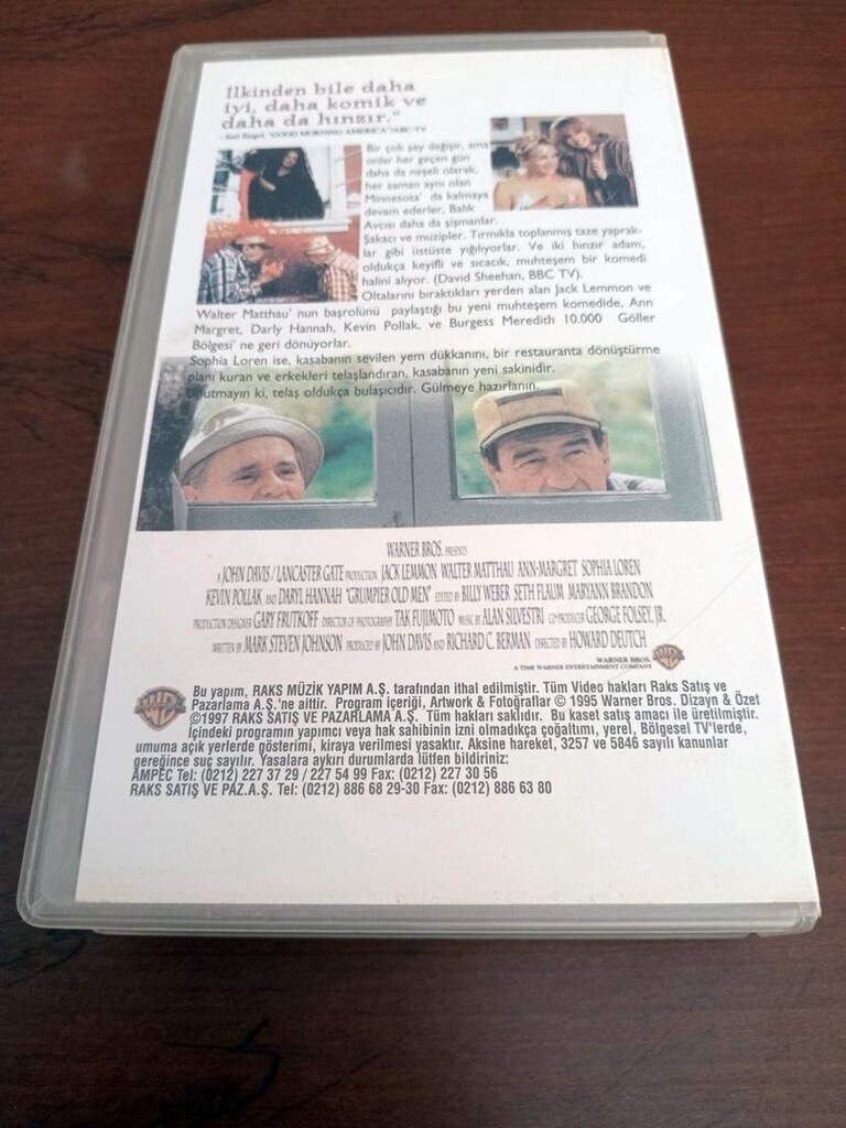 Grumpier Old Men (1995) VHS Kaset - 2
