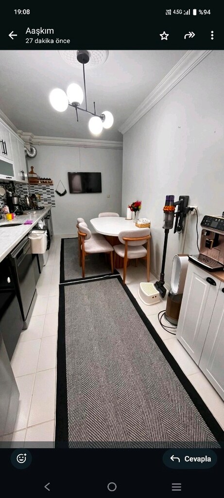 ahşap yemek masası ve 4 sandalye - 2