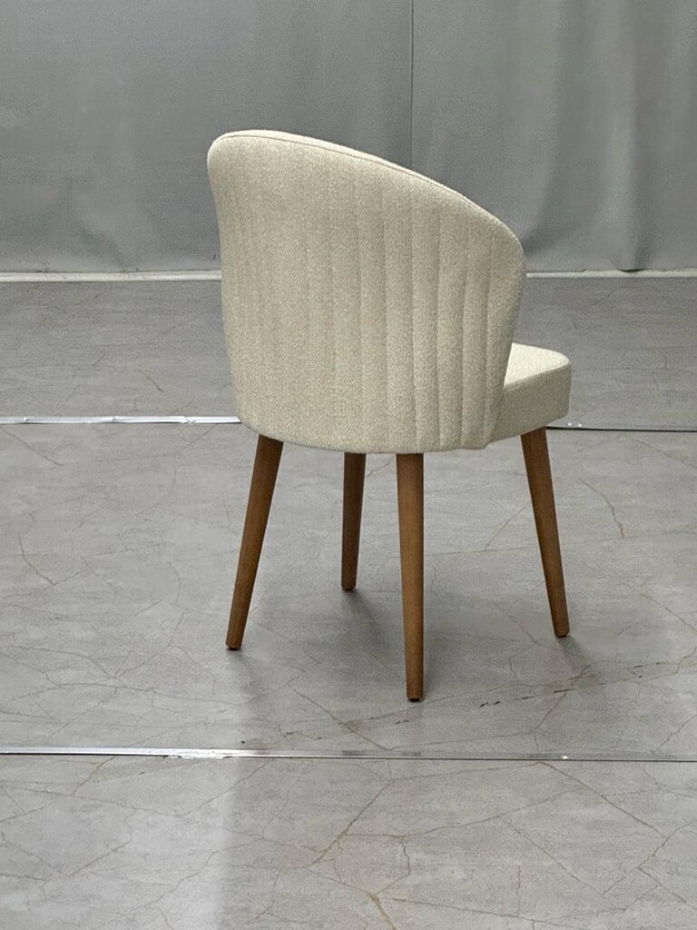 Midye ahşap ayaklı sandalye - 3