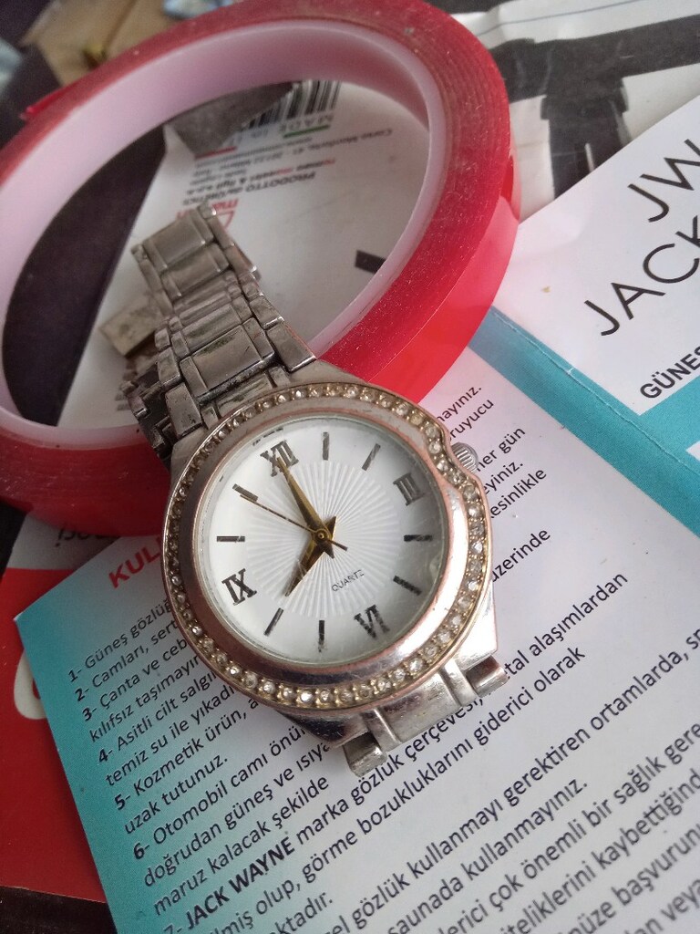 1980 lerden SWOROSKI TAŞLI BAYAN KOL SAATİ - 4