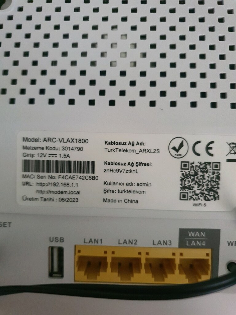 ARCADYAN WİFİ 6 VDSL MODEM - 3