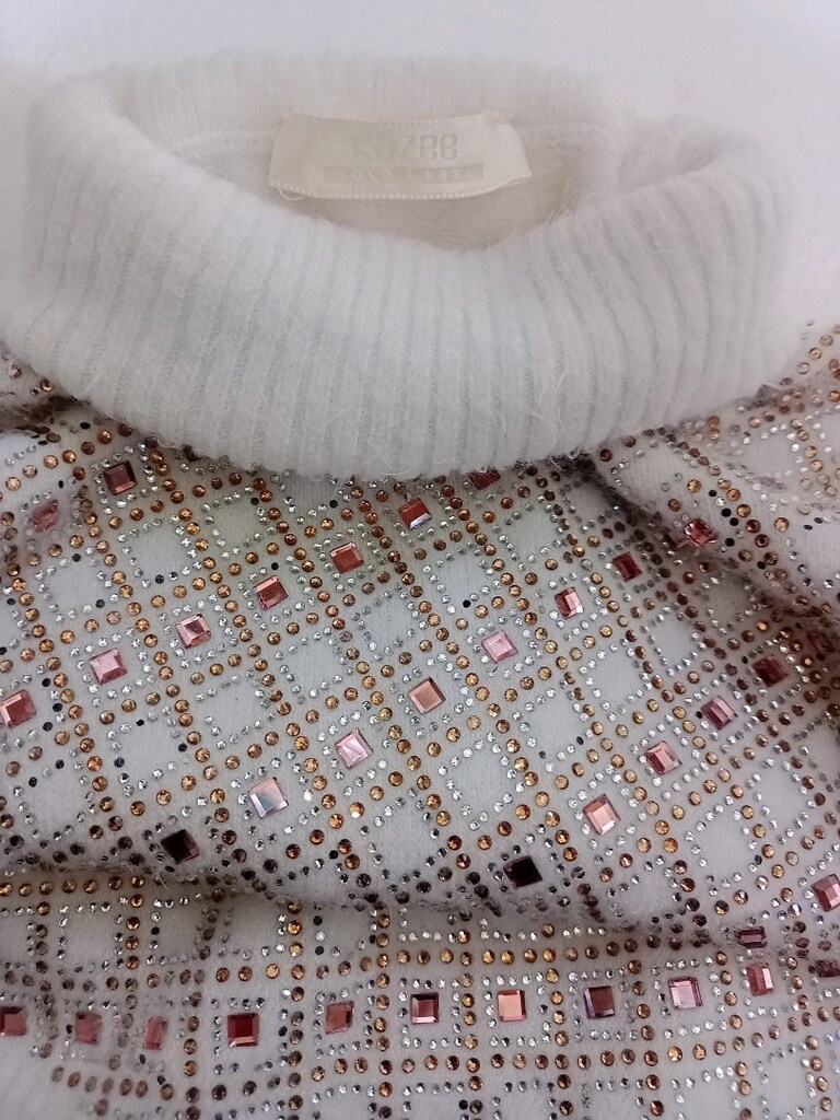 kazee Gold label marka triko kazak taş işlemeli - 2