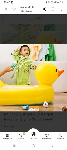 bebek şişme küvet / banyo