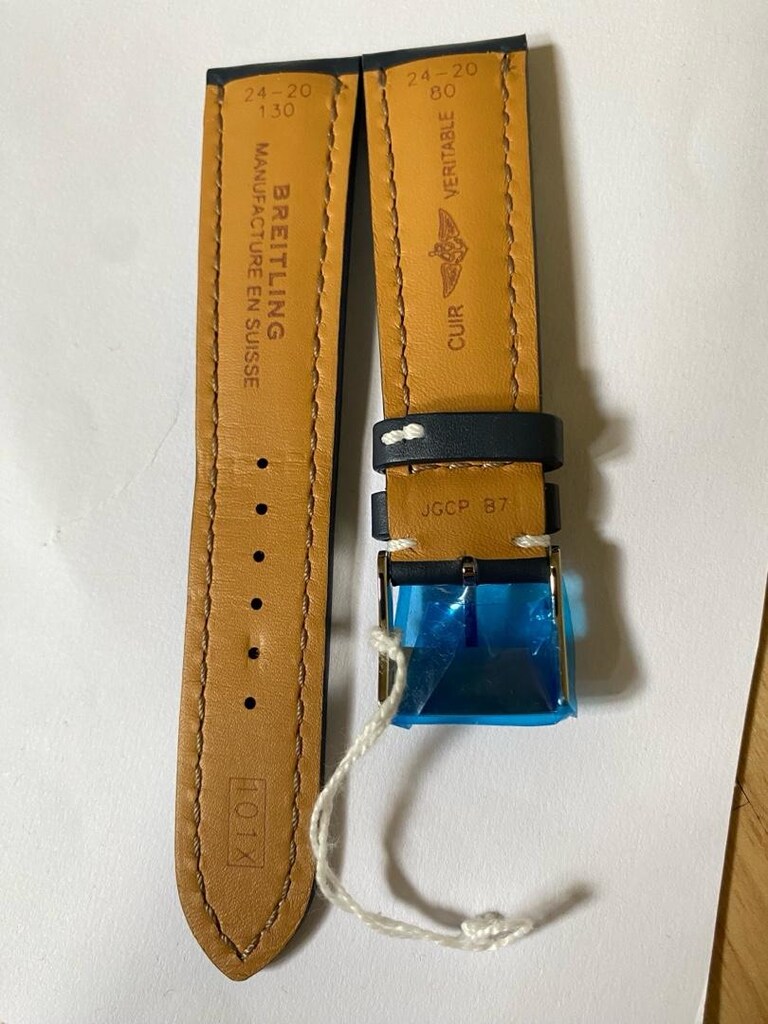 Breitling 24 mm lacivert kordon tokalı - 8