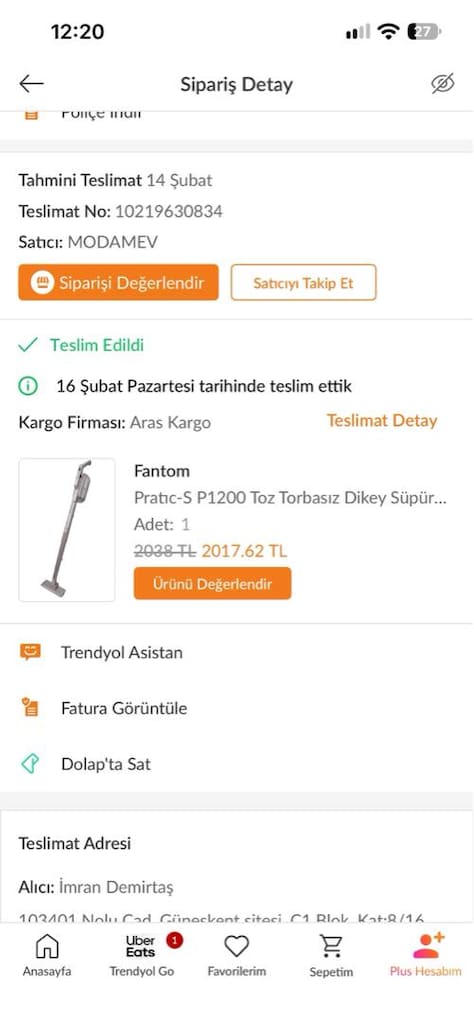 Fantom Pratic-S P1200 Toz Torbasız Dikey Süpürge - 2
