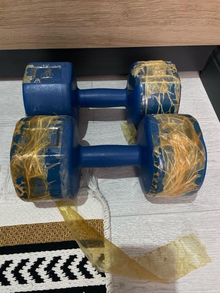 2 adet 4 kiloluk dambıl - dumble - 2