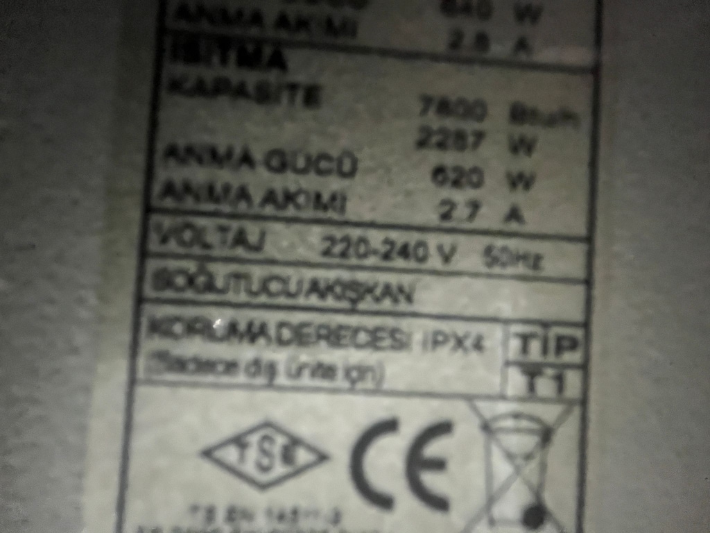 Sahibinden Uygun ve Temiz LG Beko Klima 7.000Btu/H - 3