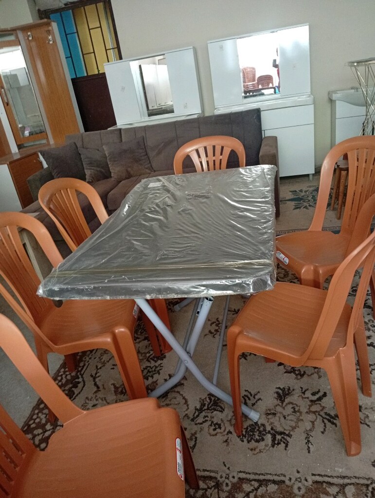 katlanır masa ve 6 adet sandalye - 4