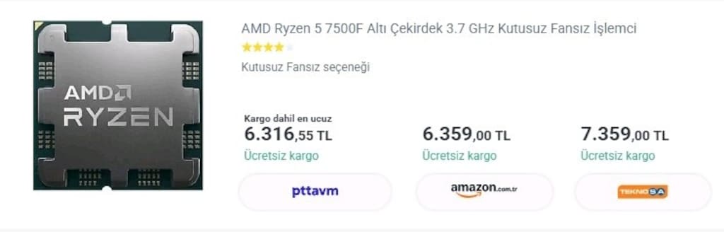 r5 7500f / 16gb ddr5 ram / rx 6700 e. k. - 4