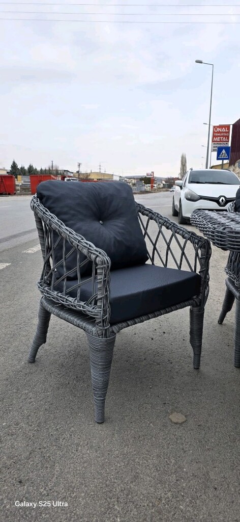 İki Kişilik Rattan Balkon Takımı, Rattan Bahçe Mobilyası KAPIDA ÖDEME - 10