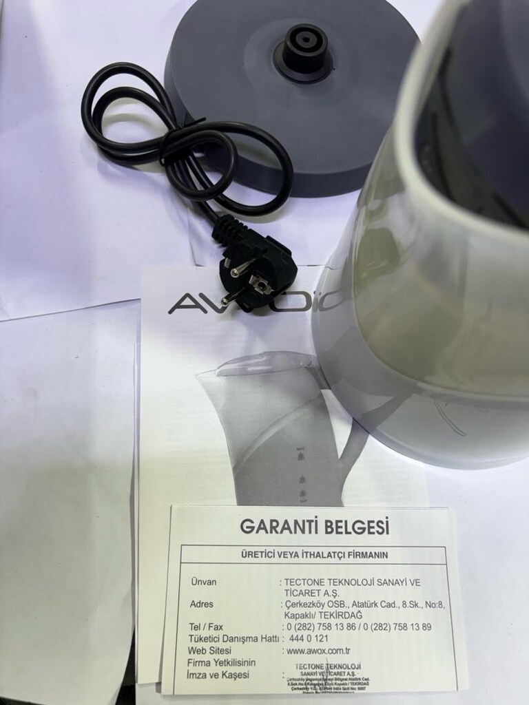 Awox River 1.7 Lt Su Isıtıcı | LED Işıklı | Gizli Rezistans | 2000W - 6