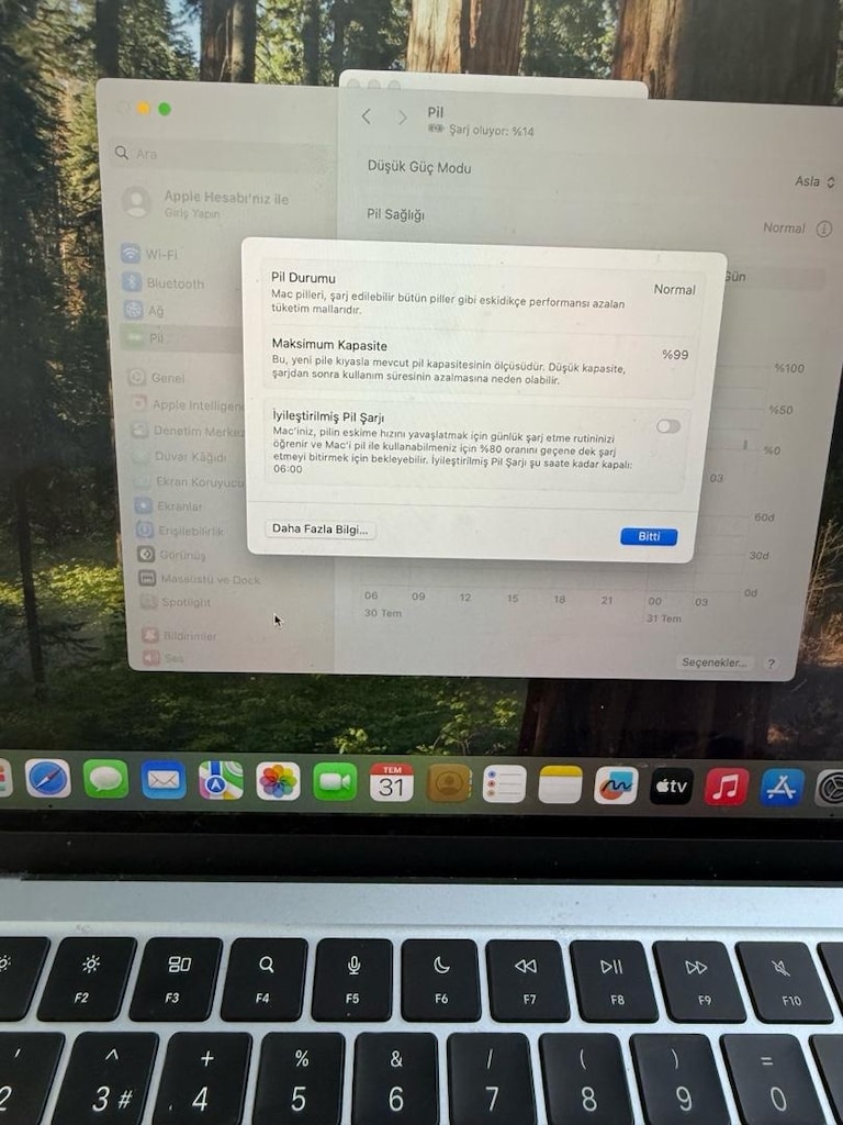 APPLE MACBOOK M4 İŞLEMCİ HATASIZ 16 AY GARANTİLİ 16GB RAM 256GB SSD - 5