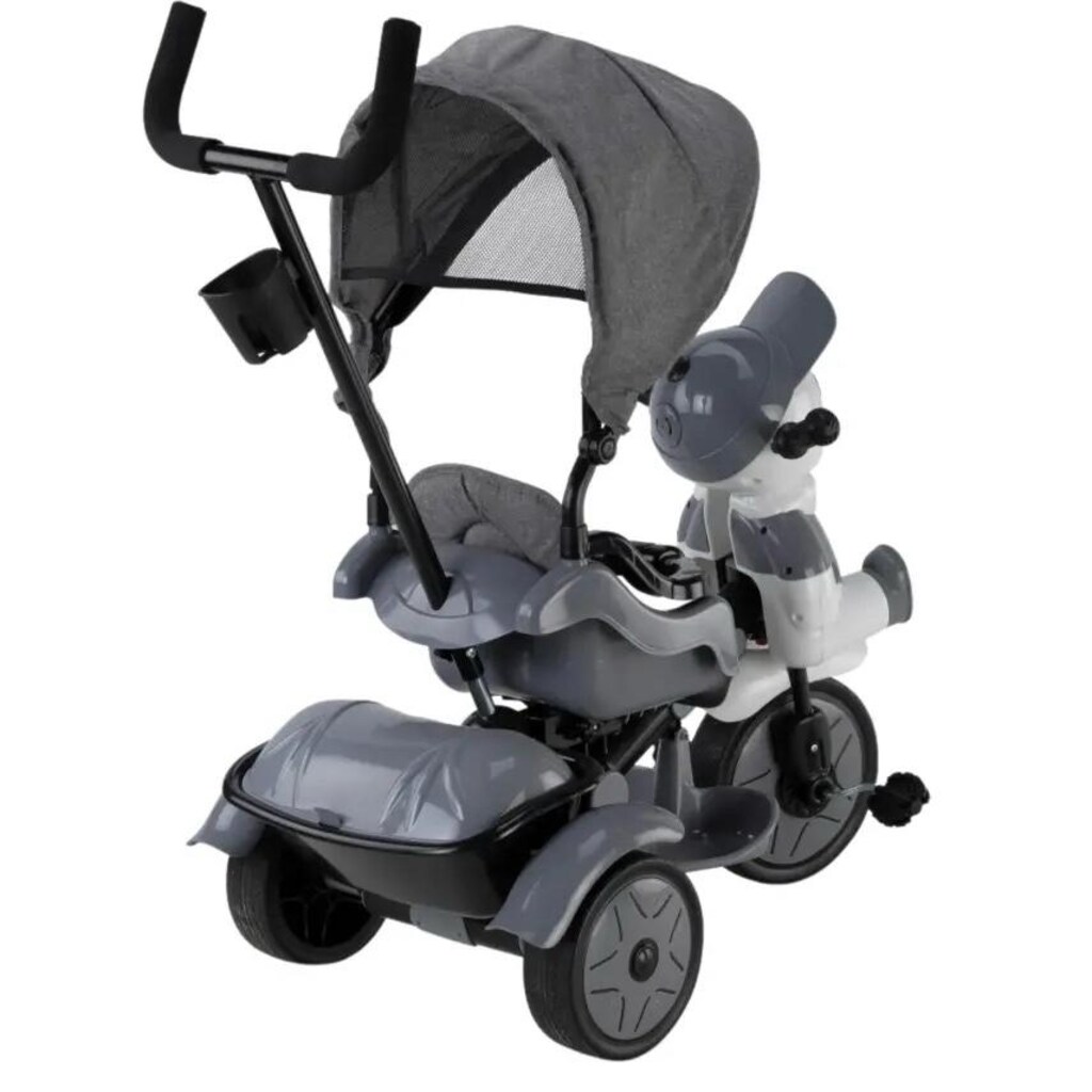 Babyhope 125 Ebeveyn Kontrollü Bisiklet Gri - 2