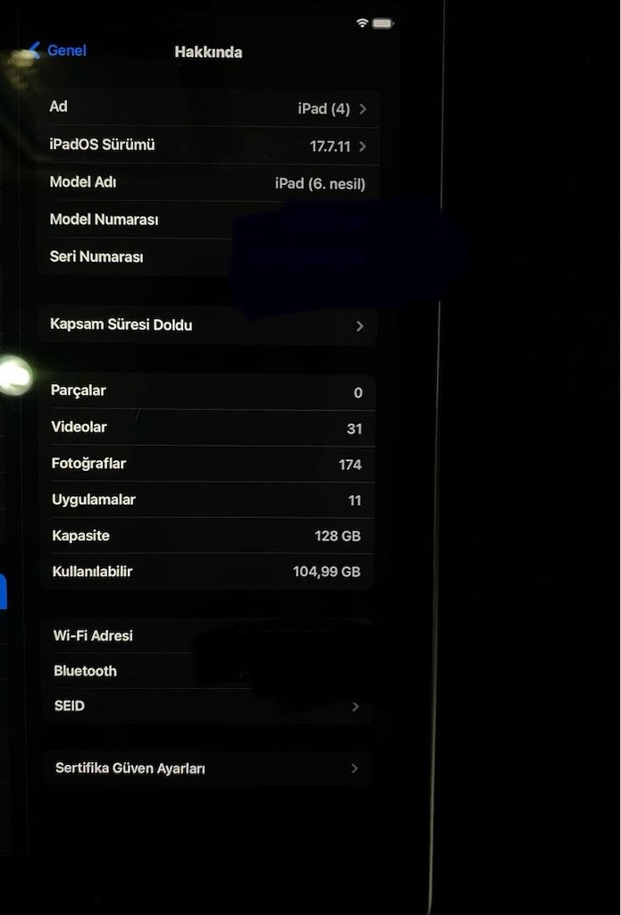 iPad 6.nesil 128gb - 6
