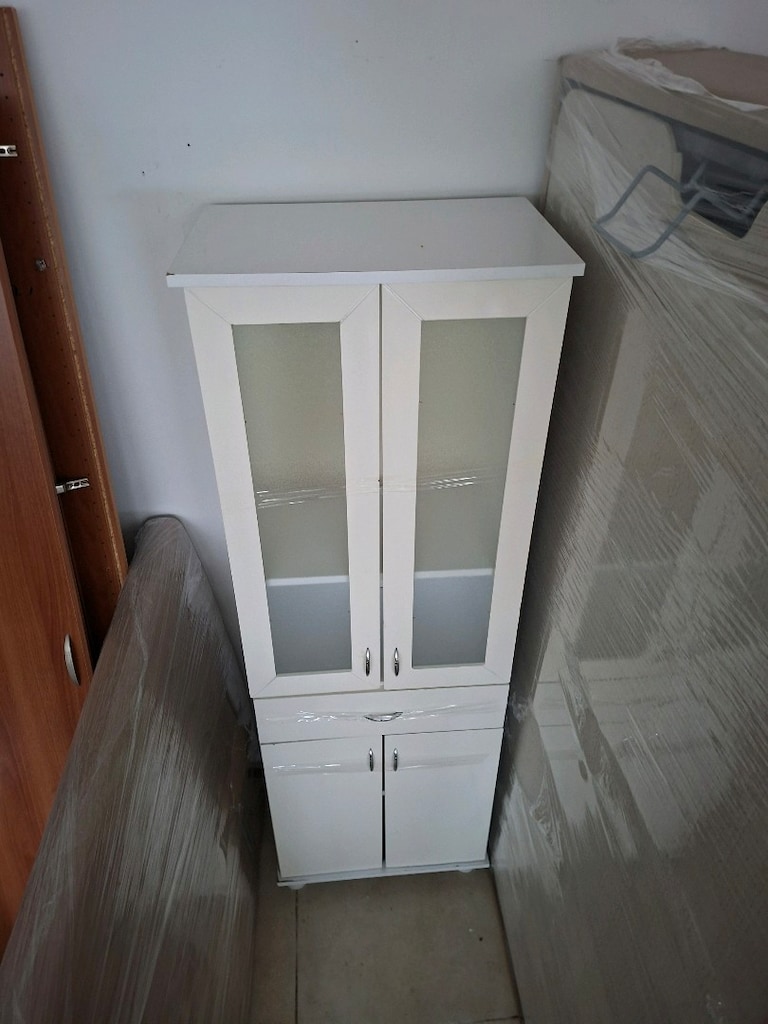 ÇİFT KAPAKLI RAFLI BANYO DOLABI - 4