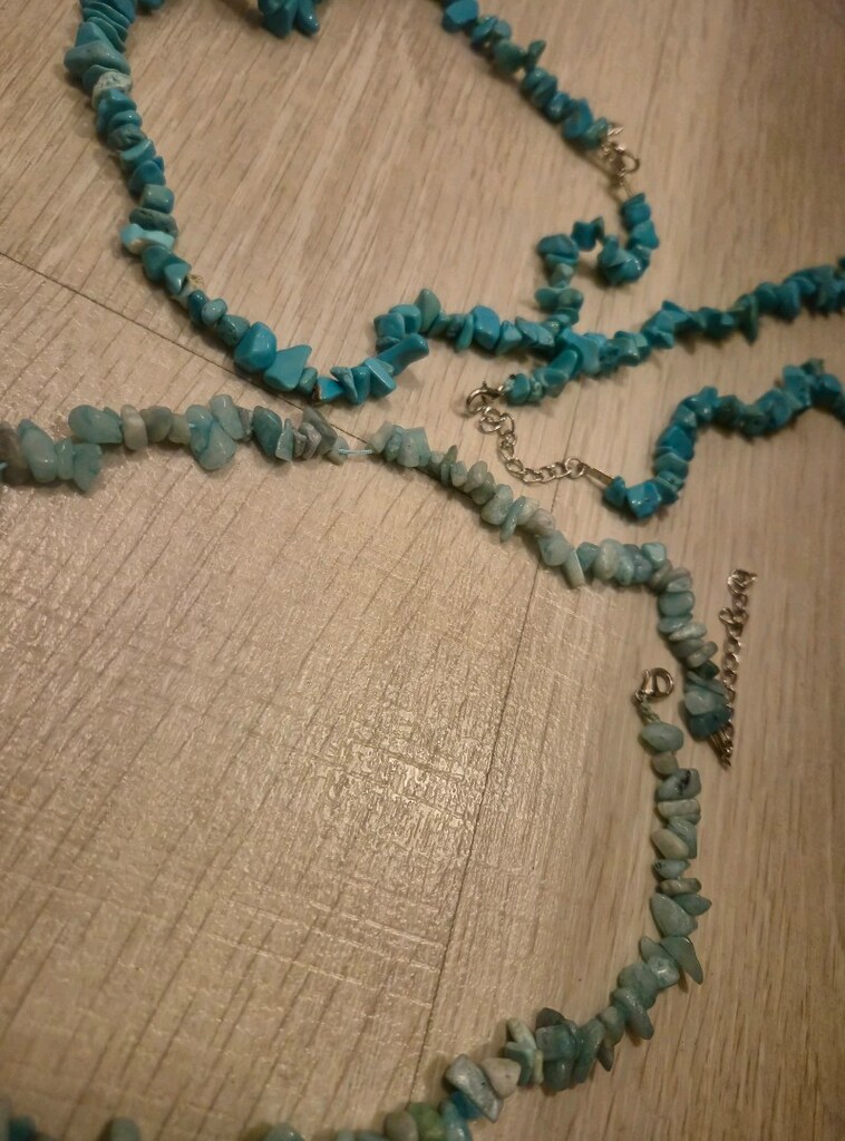 Doğal Taş Turkuaz (Firuze) - Ametist Kolye Bileklik - 3