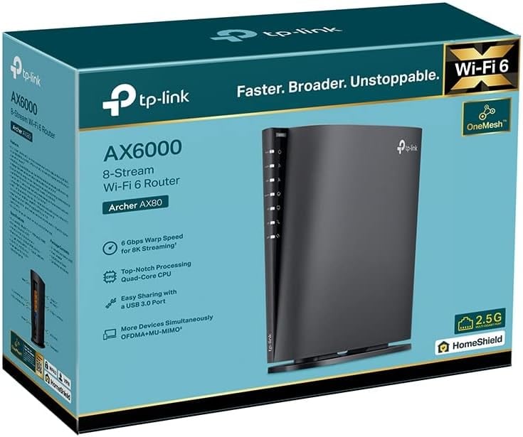 TP-LINK ARCHER AX80 | AX6000 | 2,5Gb Ethernet | Access Point | Modem - 2