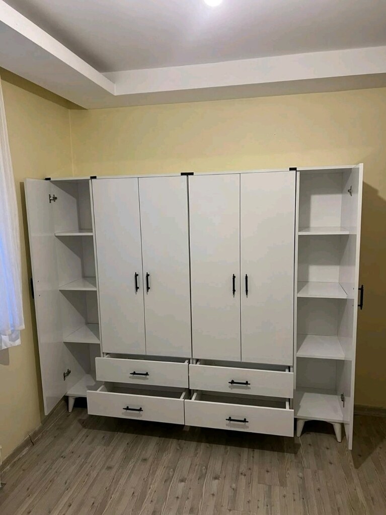 6 KAPILI BEYAZ DOLAP GARDROP - 2