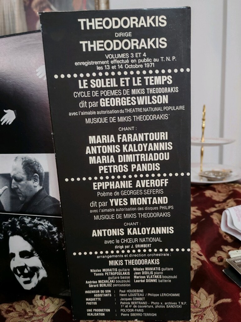 Theodorakis Le Soleil Et Le Temps Lp - 4