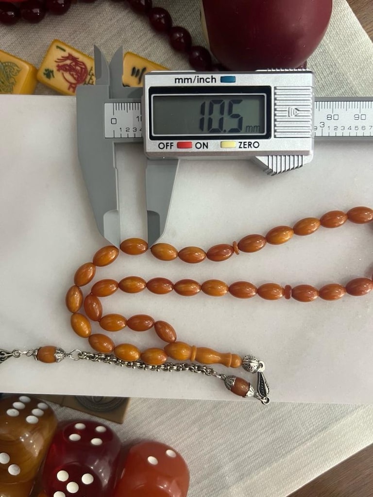 Sıkma Kehribar Tesbih - 2