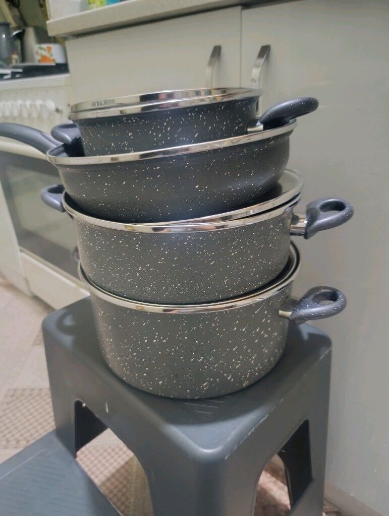 granit tava tencere seti 7parca - 7