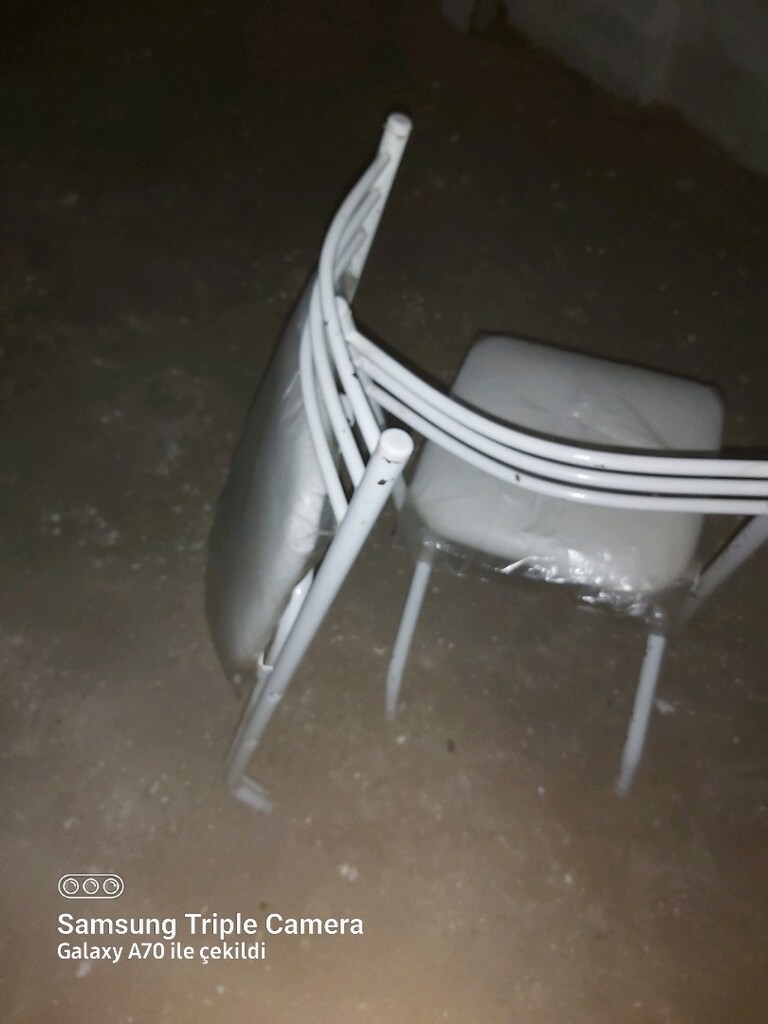 katlanır metal 4 adet sandalye - 3