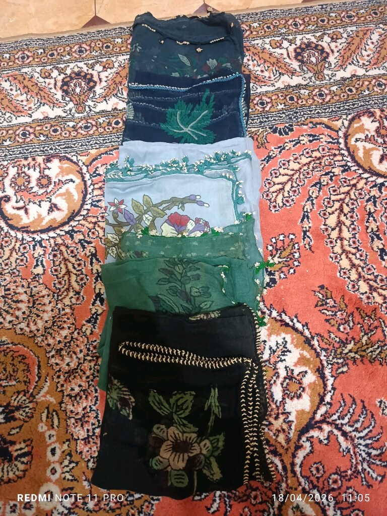 sandıktan çıkma taş baskı günlük ipek yazmalar - 3
