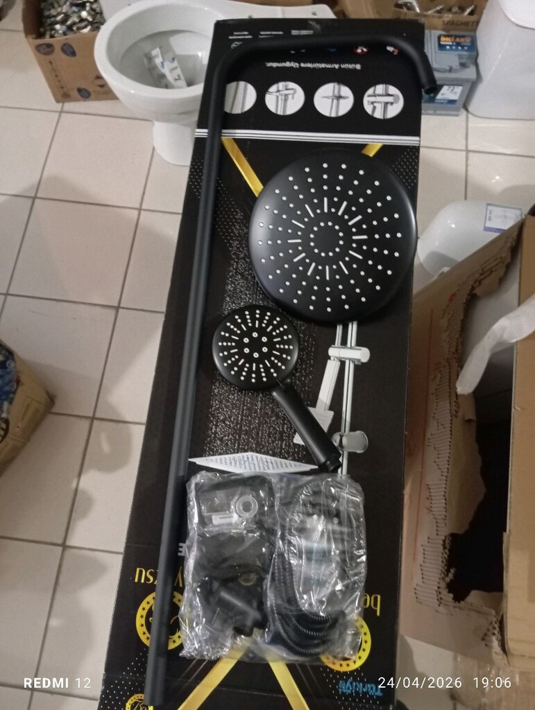 robot duş seti siyah - 2
