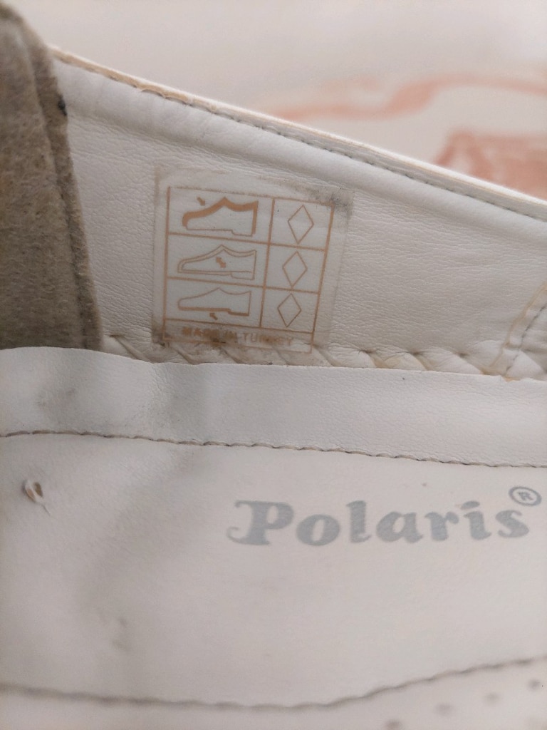 Polaris saraç dikişli desenli Beyaz Babet - 13