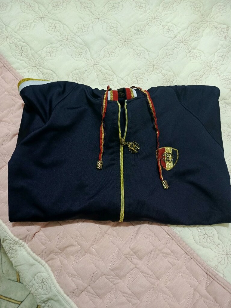 Lacivert kapşonlu sweatshirt - 4