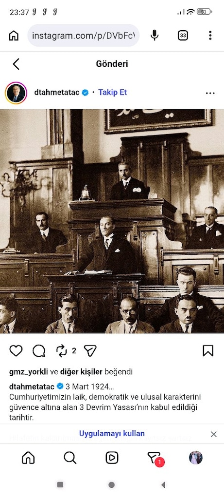 Gazi Mustafa Kemal in meclis konuşması kartpostal. - 4