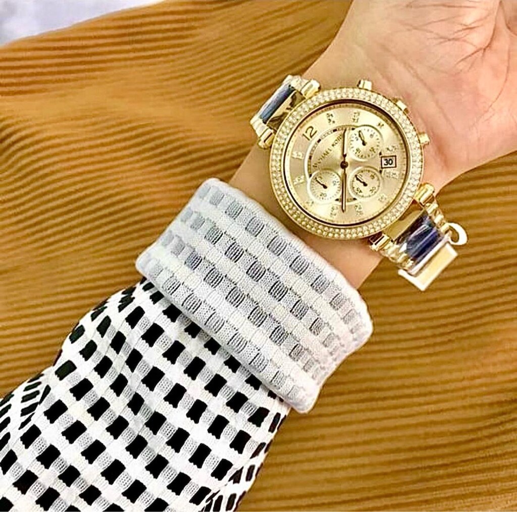‼İTHAL/SIFIR/Michael Kors MK6238 Parker, Kronometre,Takvim,Gold Saat - 8