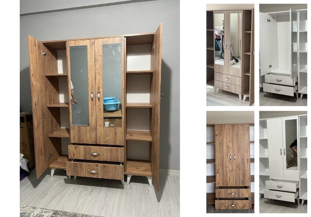 4 kapaklı elbise dolabı oqypgjetla - 5