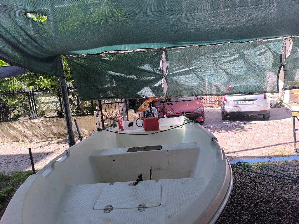 polyester kayık, Römork 9,9 evinrude kısa şaft 2 zamanlı - 2
