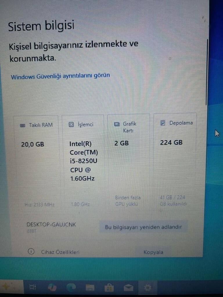 lenovo i5 8 .nesil leptop - 2