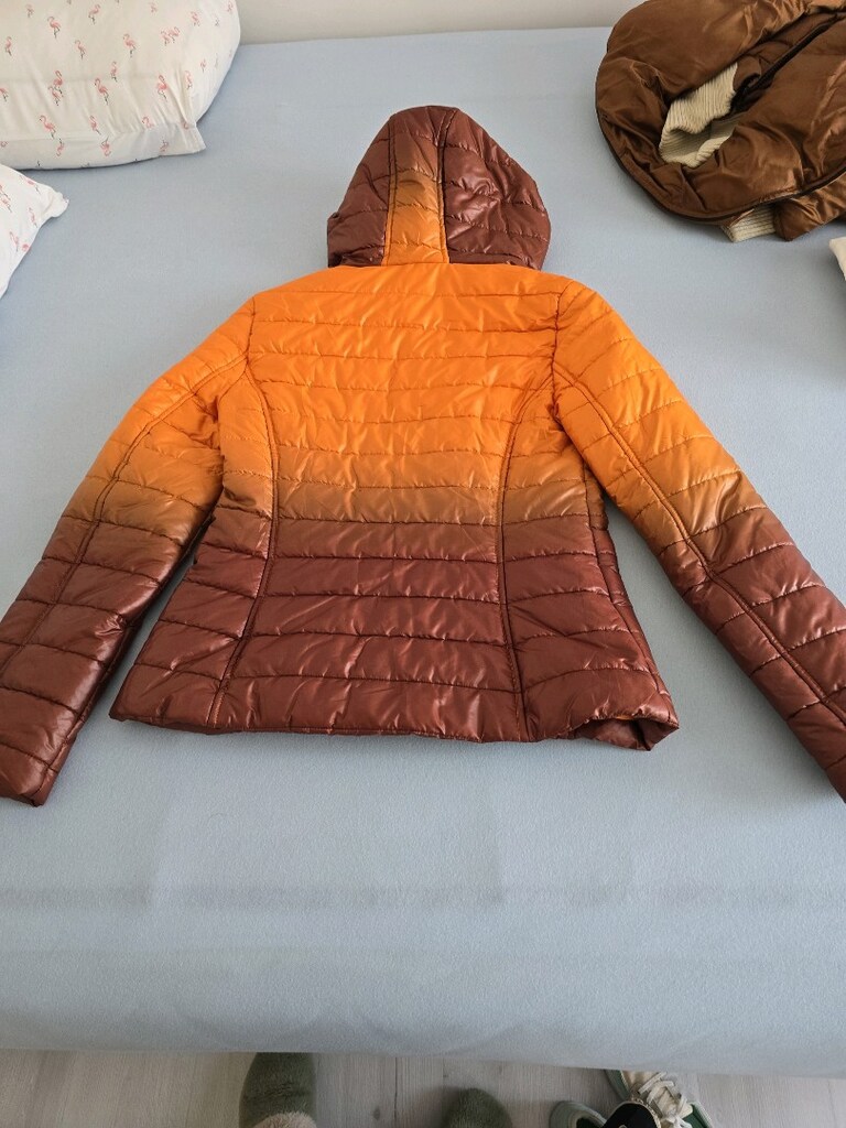Renk geçişli şık şişme mont - 8
