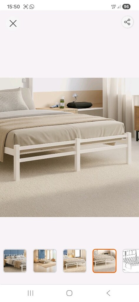 Unimet Titan Çift Kişilik Metal Karyola 160×200 - 4