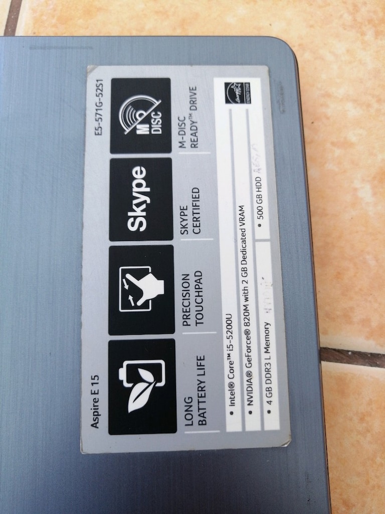 Acer E5-571G temiz kasa içi böşdur - 6