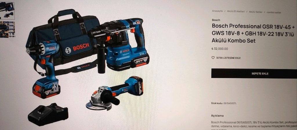 Bosch 3 lu set - 3