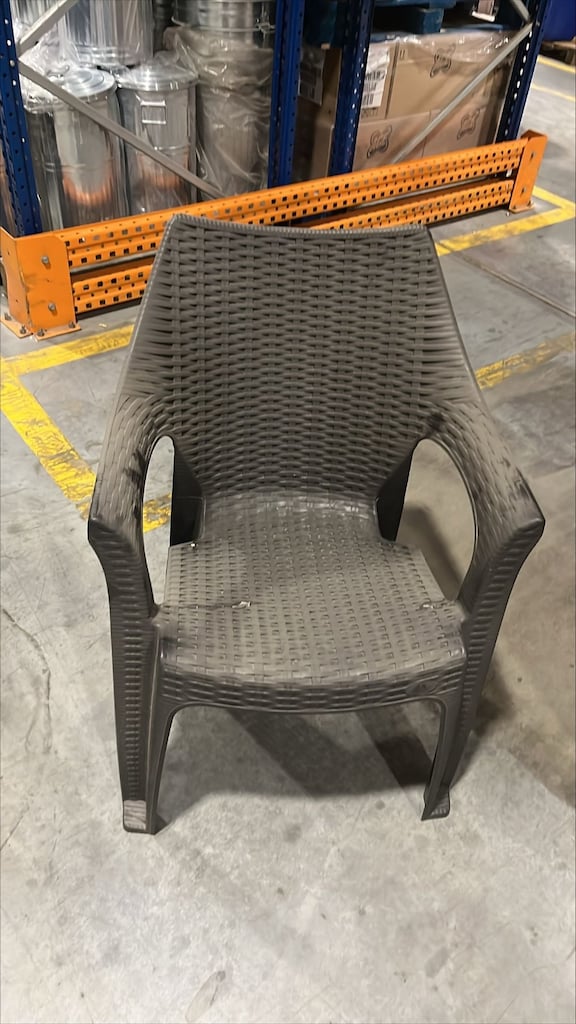 Polo Rattan Sandalye KAHVERENGİ - 5
