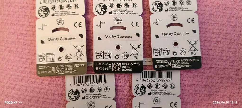 kulaklık pili 13 no 6 lı paket - 2