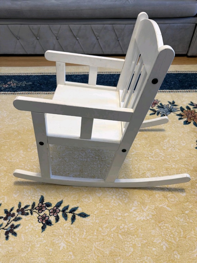 ikea beyaz sallanan çocuk sandelyesi - 3
