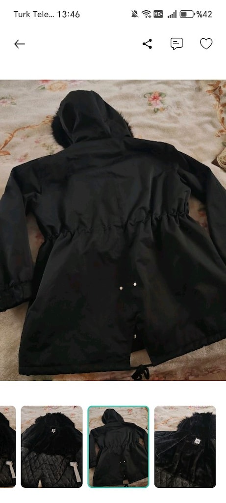 Koton Kapüşonlu Parka Suni Kürk Detaylı, - 7