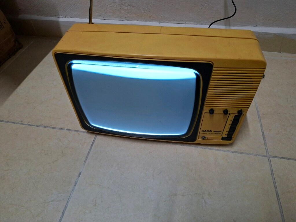 Antika Nostaljik Mini Televizyon,Alman Pop Art Renk muhteşem Ürün - 5
