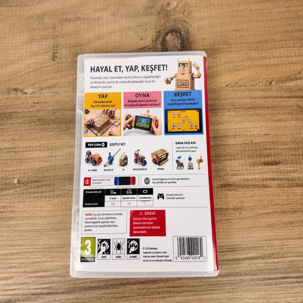 NINTENDO SWITCH LABO VARIETY KIT KARTON KUTU OYUNU SIFIR ÜRÜN - 3